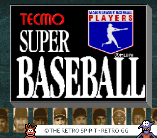 Game screenshot of Tecmo Super Baseball