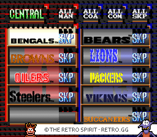 Game screenshot of Tecmo Super Bowl II: Special Edition