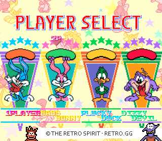 Game screenshot of Tiny Toon Adventures: Wacky Sports Challenge