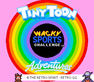 Game screenshot of Tiny Toon Adventures: Wacky Sports Challenge