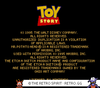 Game screenshot of Toy Story