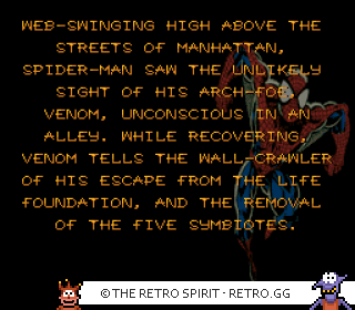 Game screenshot of Venom/Spider-Man: Separation Anxiety