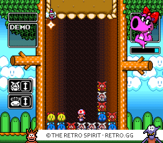 Game screenshot of Wario's Woods