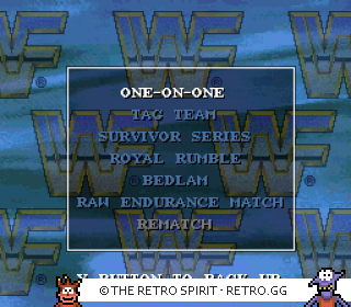 Game screenshot of WWF Raw