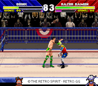 Game screenshot of WWF WrestleMania: The Arcade Game