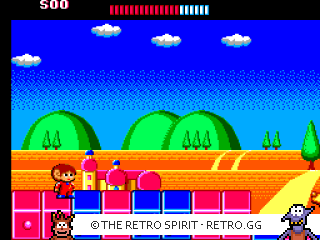 Game screenshot of Alex Kidd: The Lost Stars