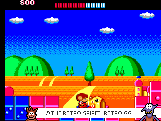 Game screenshot of Alex Kidd: The Lost Stars