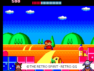 Game screenshot of Alex Kidd: The Lost Stars