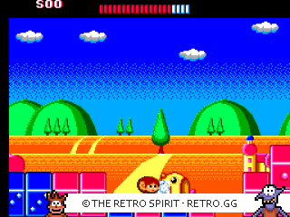 Game screenshot of Alex Kidd: The Lost Stars