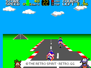 Game screenshot of Hang-On