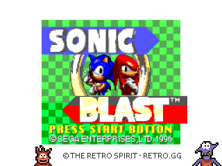 Game screenshot of Sonic Blast