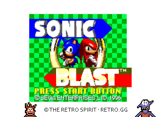 Game screenshot of Sonic Blast