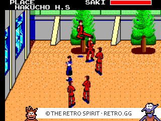 Game screenshot of Sukeban Deka II - Shoujo Tekkamen Densetsu