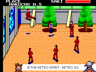 Game screenshot of Sukeban Deka II - Shoujo Tekkamen Densetsu