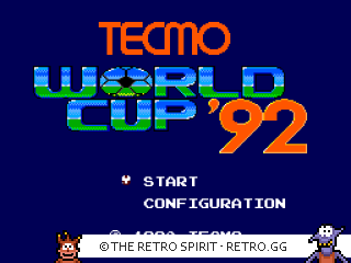 Game screenshot of Tecmo World Cup '93