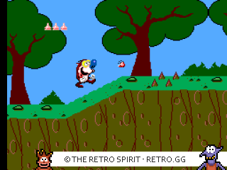 Game screenshot of The Quest for the Shaven Yak Starring Ren Hoek & Stimpy