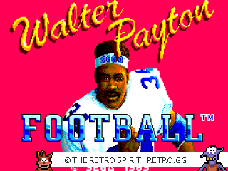 Game screenshot of Walter Payton Football