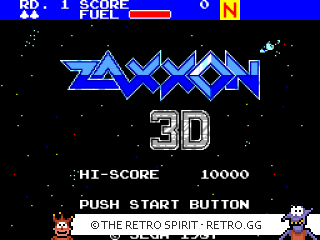 Game screenshot of Zaxxon 3-D