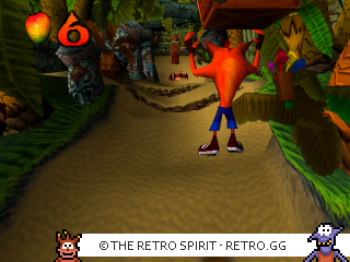 Game screenshot of Crash Bandicoot