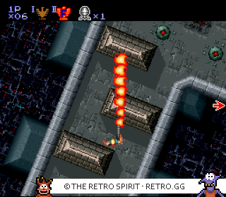 Game screenshot of Contra III: The Alien Wars