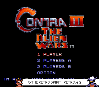 Game screenshot of Contra III: The Alien Wars