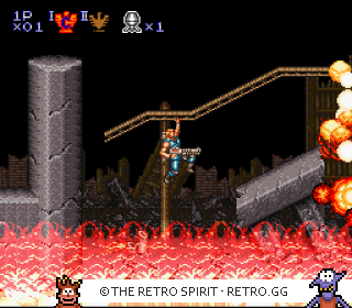 Game screenshot of Contra III: The Alien Wars