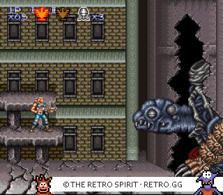 Game screenshot of Contra III: The Alien Wars