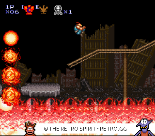 Game screenshot of Contra III: The Alien Wars