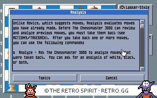 Game screenshot of The Chessmaster 3000