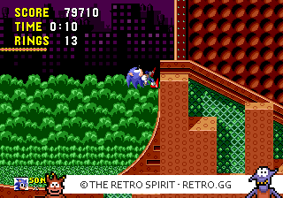 Game screenshot of Sonic the Hedgehog