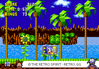 Game screenshot of Sonic the Hedgehog