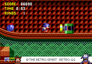 Game screenshot of Sonic the Hedgehog