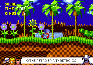 Game screenshot of Sonic the Hedgehog