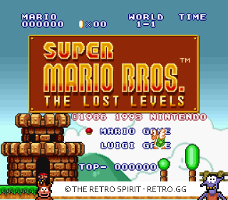 Game screenshot of Super Mario All-Stars