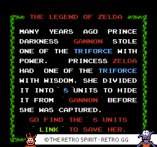 Game screenshot of The Legend of Zelda