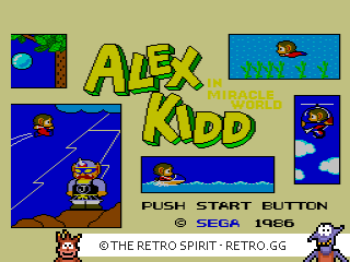 Game screenshot of Alex Kidd in Miracle World