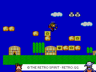 Game screenshot of Alex Kidd in Miracle World