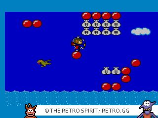 Game screenshot of Alex Kidd in Miracle World