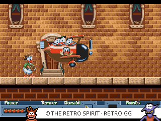 Game screenshot of QuackShot starring Donald Duck