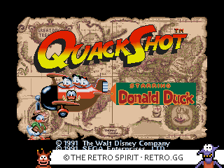 Game screenshot of QuackShot starring Donald Duck