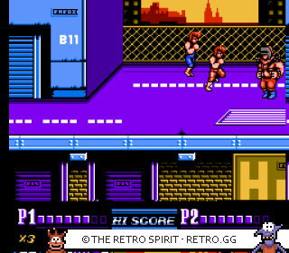 Game screenshot of Double Dragon II: The Revenge