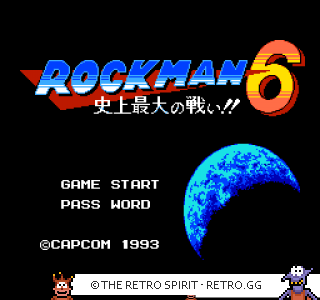 Game screenshot of Mega Man 6