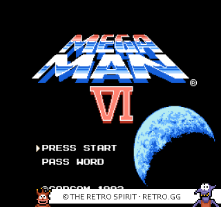 Game screenshot of Mega Man 6