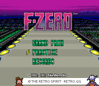 Game screenshot of F-Zero