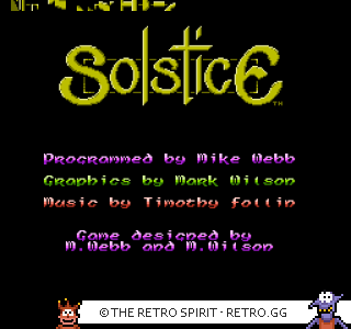 Game screenshot of Solstice: The Quest for the Staff of Demnos