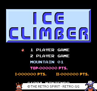 Game screenshot of Ice Climber