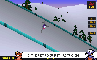 Game screenshot of Deluxe Ski Jump