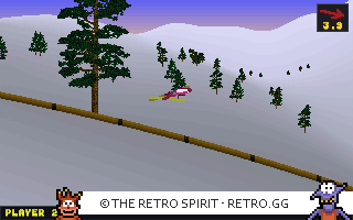 Game screenshot of Deluxe Ski Jump