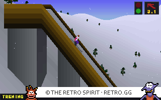 Game screenshot of Deluxe Ski Jump