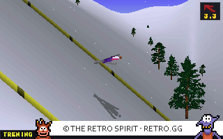 Game screenshot of Deluxe Ski Jump